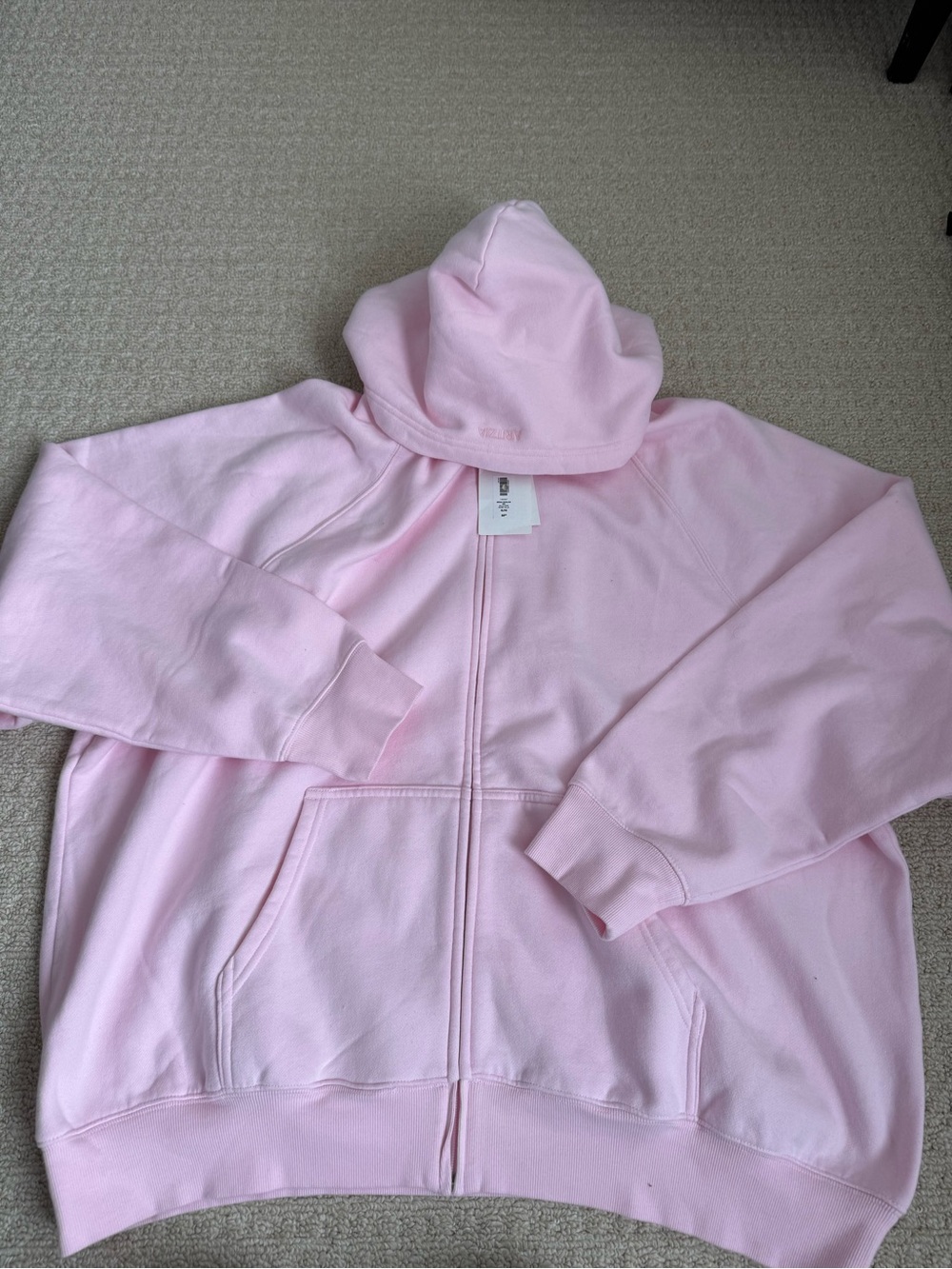 Aritzia mega raglan zip Hoodie Jacket XL villa pink nwt